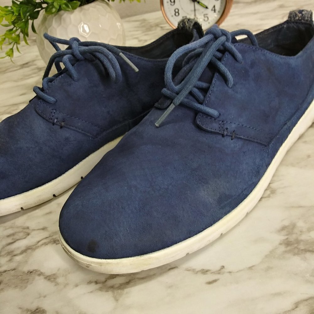 UGG navy suede light weight Oxfords Sneakers sz.10 - Picture 9 of 14